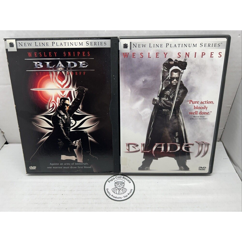 Blade / Blade II - DVD Bundle - New Line Platinum, Marvel, Wesley Snipes